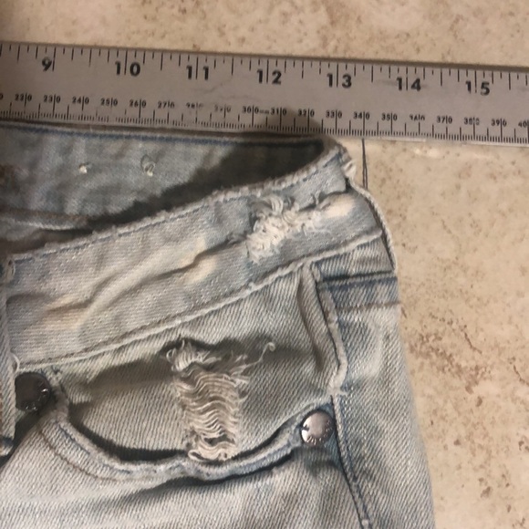 Decree Distressed Skinny Jeans size 3 light Blue - Picture 4 of 16